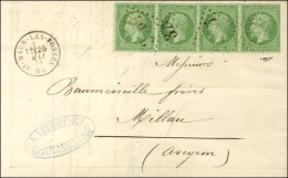 Lettre Avec Texte (partiel) Datée De Paris Le 22 Mai 1871 (semaine Sanglante) Pour Millau (11) Remise Par Un... - Guerre De 1870
