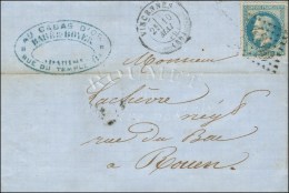 Lettre Daté De Paris Le 10 Mai 1871, Acheminée Par Passeur Privé Et Remise Au Bureau De... - Guerre De 1870