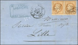 Lettre Avec Texte Daté De Paris Le 16 Mai 1871 Pour Lille Remise Par Un Passeur Au Bureau De St Denis Sur... - Guerre De 1870