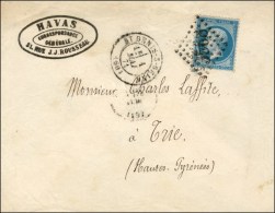 GC 3568 / N° 22 (Empire Dentelé) Càd T 17 ST DENIS-S-SEINE (60) 1 MAI 71 Sur Lettre De L'Agence... - Guerre De 1870