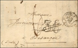 Lettre Non Affranchie 2 Ports Avec Texte Daté De Paris Le 12 Mai 1871 Pour Besançon Remise Par Un... - Guerre De 1870