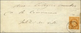 Càd 5 PARIS 5 (60) 23 AVRIL 71 / N° 28 Sur Lettre Pour L'Hôtel De Ville, à... - Guerre De 1870