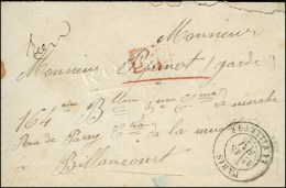 Càd PARIS / LA VILLETTE 18 MAI 71 + P.P. (R) Sur Lettre Pour Billancourt. - TB / SUP. - R. - Guerre De 1870