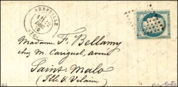 Lettre Avec Texte Daté De Paris Le 10 DEC. 70 Pour Saint Malo, PC Du GC 1 / N° 37 Càd T 17... - Guerre De 1870