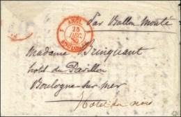 Càd Rouge 1 ANGL. 1 / BOULOGNE 25 DEC. 70 Sur Lettre ''Par Ballon Monté'' Pour Boulogne-s-Mer (Pas De... - Guerre De 1870