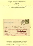 Càd MARSEILLE / Bes DU RHÔNE / N° 72 Sur Lettre à Destination Du Bureau Français De... - 1876-1878 Sage (Type I)
