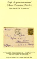 Càd T 17 BOURG-MADAME (65) 6 FEVR. 79 / N° 93 Sur Lettre Pour St Denis De La Réunion Au Tarif Du... - 1876-1878 Sage (Type I)