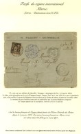 Càd MARSEILLE / ETRANGER 11 JANV. 94 / N° 97 Sur Lettre à Destination De Fez. Celle Ci A... - 1876-1878 Sage (Type I)