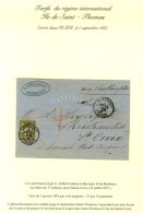 Càd T 18 BORDEAUX / GIRONDE / N° 72 Sur Lettre Du 1er échelon Pour Ste Croix (Antilles Danoises).... - 1876-1878 Sage (Type I)