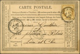 Càd T 23 IVOY-LE-PRE (17) / N° 55 Sur Carte Précurseur Pour Blois. 1876. Exceptionnelle... - 1871-1875 Cérès