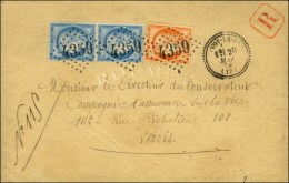 GC 4359 / N° 38 + 60 Paire (1 Ex Infime Def) Càd T 23 IVOY-LE-PRE (17) Sur Lettre 2 Ports... - 1870 Assedio Di Parigi