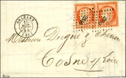 PC 2340 / N° 5 (2) Orange Vif (très Belles Marges) Càd T 15 ORLEANS (43) 15 JUIL. 54 Sur Lettre 3... - 1849-1850 Ceres