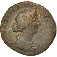 Monnaie, Faustina II, As, 156-161, Roma, TB, Bronze, RIC:1639 - La Dinastia Antonina (96 / 192)