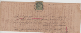 India  1906  KE  1/2A   Folded  Book Post Rate  Letter   Manamabura  To  Sivaganga   #  90800  Inde  Indien - 1902-11 King Edward VII