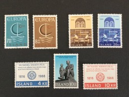 1966 **)Europe Michel 404-405 + 406-407 + 421 + 422-423 - Unused Stamps