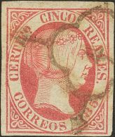 ISABEL II Isabel II. 1 De Enero De 1851 º 5 Reales Rosa. MAGNIFICO. Cert. COMEX.(Edifil 2016: 375€) - Altri & Non Classificati