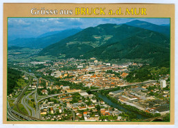 AK Steiermark 8600 Grüße Aus Bruck An Der Mur A.d. Luftbild Luftaufnahme Stadt Österreich Vue Aérienne Aerial View Shot - Bruck An Der Mur
