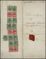 1876: 2 P. On 3P. Green (11 Copies) And 6 P. Rose (6 Copies), Normal Paper, Almost Good Preservation, Cancelled By... - Fiji (1970-...)