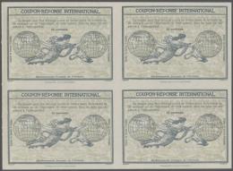 Design "Rome" 1906 International Reply Coupon As Block Of Four 35 C. "Etablissements Francais De L´Oceanie".... - Altri & Non Classificati