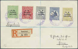 1919, 1/2d - 3d Five Values Tied Violet "NAMATANI 5 SEP 19 QUEENSLAND" Via Sydney To Berne/Switzerland (backstamps)... - Papua Nuova Guinea