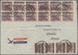 1949 Airmail Cover From A Swedish Missionary In Wuchang, Hupeh, China  To Lindingö In Sweden Bearing A Block... - Altri & Non Classificati