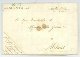 No. 8 ARM. D'ITALIE - Venezia / Venise 1809 - Armée D'Italie - Armeestempel (vor 1900)