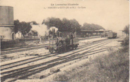 Barisey La Côte " La  Gare "   Superbe  Locomotive - Colombey Les Belles
