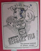 Buvard Moutarde Dessaux Et Fils. Orléans. Vers 1950 - Mostaza
