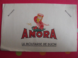 Buvard Amora, Moutarde De Dijon. Vers 1950 - Mostaza