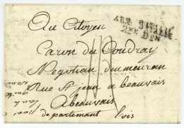 ARM D'ITALIE 2ME D.ON -pour Beauvais - Armée D'Italie - Army Postmarks (before 1900)