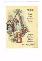 Cpsm - ILLUSTRATION - Lettre Alphabet "A" Arbre - "B" Balançoire - Enfants Jeux Ballon - Phosphatine Falières - - Verzamelingen & Reeksen