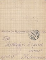 WARFIELD CORRESPONDENCE, CLOSED LETTER, WARFIELD POST NR 148, WW1, CENSORED, 1916, HUNGARY - Storia Postale