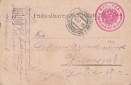 WARFIELD POSTCARD, WARFIELD POST NR 121, WW1, CENSORED, 1915, HUNGARY - Cartas & Documentos