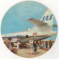 SCANDINAVIAN AIRLINES SYSTEM 45 R.P.M. EXTENDED PLAY CARAVELLE SAMBA  THERE'S MUSIC IN THE AIR - World Music