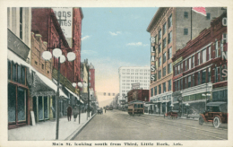 US LITTLE ROCK / Main Station Looking South From Third, Little Rock / CARTE COULEUR - Little Rock