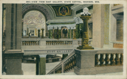 US MADISON / View From East Gallery, State Capitol / CARTE COULEUR - Madison