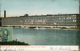 US MANCHESTER / Manchester N.H, Amoskeag Mill II. Largest In The World / CARTE COULEUR - Manchester