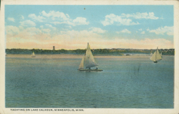 US MINNEAPOLIS / Yachting On Lake Calhoun / CARTE COULEUR - Minneapolis