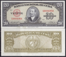 1958-BK-3. CUBA. 20$. 1958. ANTONIO MACEO. UNC. - Cuba