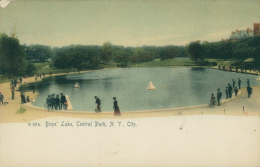 US NEW YORK CITY / Boy's Lake, Central Park / CARTE COULEUR - Central Park