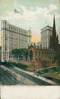 US NEW YORK CITY / Trinity Building And Trinity Church / CARTE COULEUR - Central Park