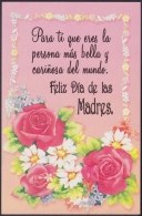 2001-EP-87 CUBA. POSTAL STATIONERY. 2001. Ed.57zg. DIA DE LAS MADRES. MOTHER DAY. FLOWER FLORES. Nº.34. - Covers & Documents