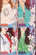 2013-EP-111 CUBA. POSTAL STATIONERY. 2013. Ed.163. COMPLETE SET. DIA DE LA MUJER. WOMAN DAY UNUSED. - Storia Postale