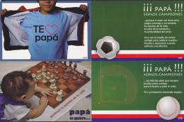 2013-EP-112 CUBA. POSTAL STATIONERY. 2013. Ed.165. COMPLETE SET. DIA DE LOS PADRES. FATHER DAY UNUSED. - Cartas & Documentos