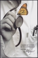 2009-EP-17 CUBA. POSTAL STATIONERY. 2009. Ed.102a. MEDICINA MARIPOSAS DIA MUJER. WOMAN DAY UNUSED. BUTTERFLIES. - Cartas & Documentos