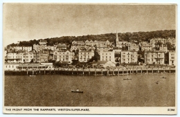 WESTON SUPER MARE : THE FRONT FROM THE RAMPARTS - Weston-Super-Mare