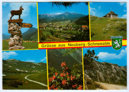 AK Steiermark 8692 Neuberg An Der Mürz Schneealm Wegweiser Österreich Hruby A.d. Grüße Aus Styria Austria Autriche - Mürzzuschlag