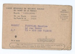 2005 - Récépissé De Demande 1966 Sécurité Sociale Caisse Régionale Lille 59 Plouvier - Non Classificati