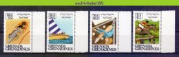 Nco043 SPORT OLYMPISCHE SPELEN WIELRENNEN HORSE SAILING CYCLING BICYCLE OLYMPIC GAMES GRENADA GRENADINES 1986 PF/MNH - Summer 1988: Seoul