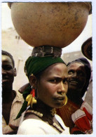CPSM Afrique Occidentale Ethnique Mali Femme Peul Foulbé Bijoux Boucles D'oreilles Or - Malí